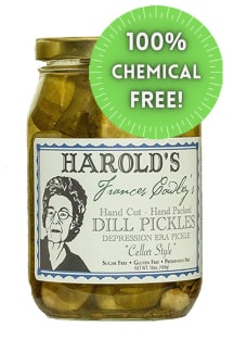 Harold's Pickles Gift Pack - THREE JARS - Cellar Style Dills, Sissy Sweets  & Habanero Dills