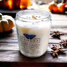 Wood Wick Crystal Soy Candle - Fireside Cider