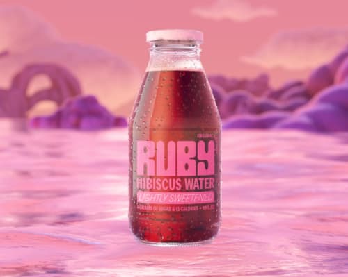 Fuji Apple Sparkling Hibiscus Water