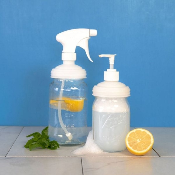 reCAP® Mason Jar Soap Dispenser Lid & Pump Cap, Regular Mouth