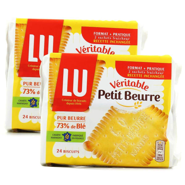 From France Lu Petit Beurre Biscuits 7 oz Pack of 2