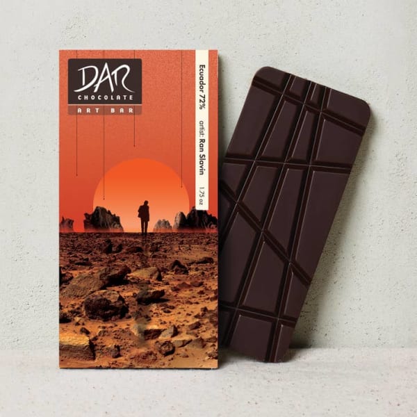 Artisanal Dark Chocolate Bars, 72% Organic Chocolate