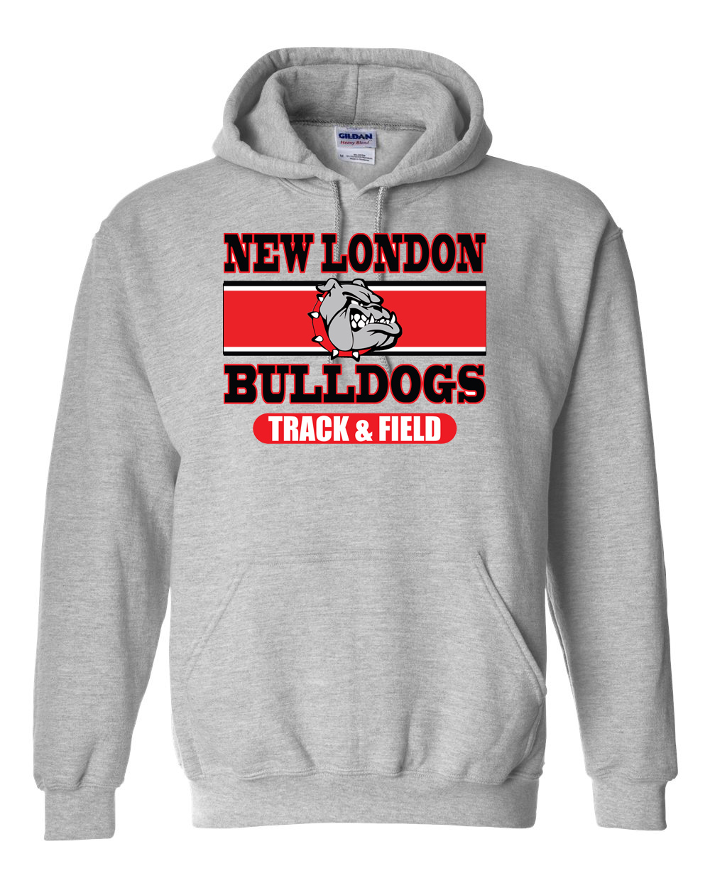 Sport Grey Bulldog T&F Hoodie