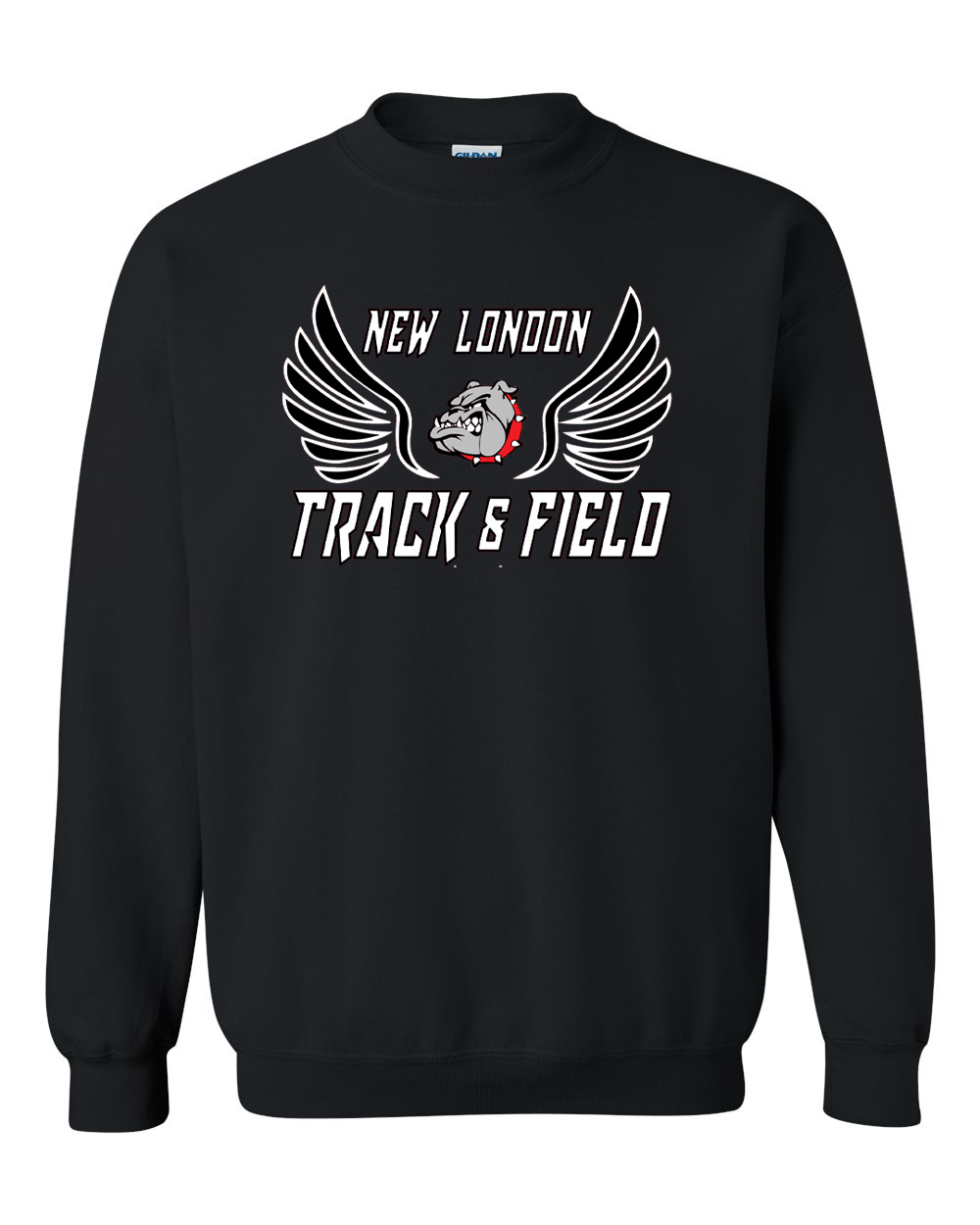 Black Winged Crewneck Sweatshirt