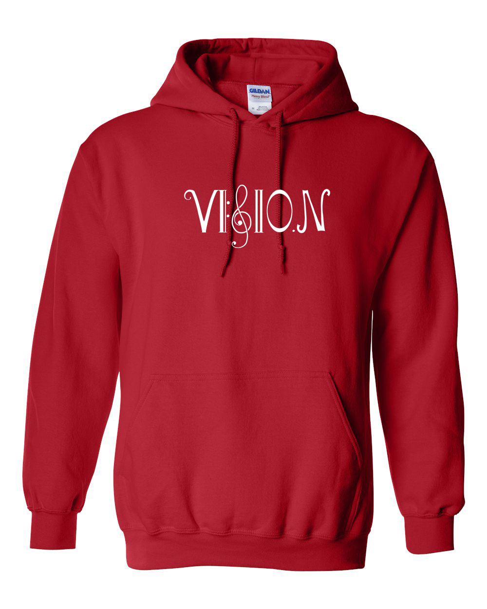 Red Vision Hooded Sweatshirt