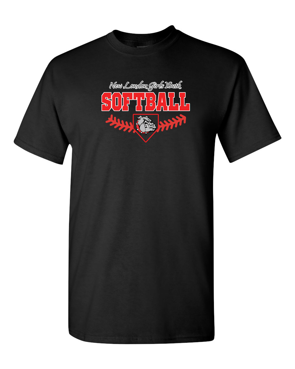 Black Script Cotton T-Shirt