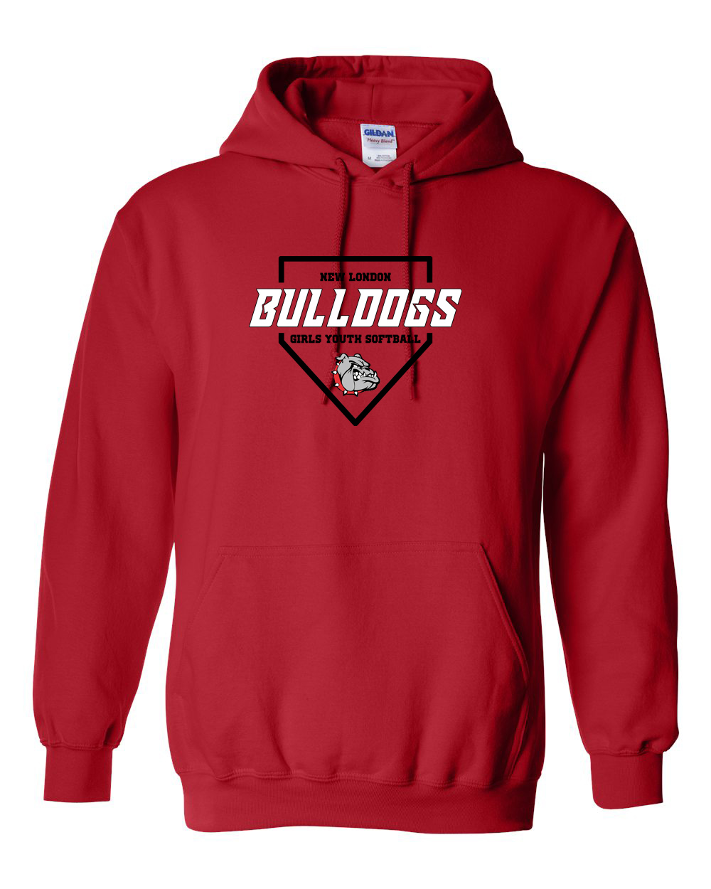 Red 2023 Plate Hooded Sweatshirt