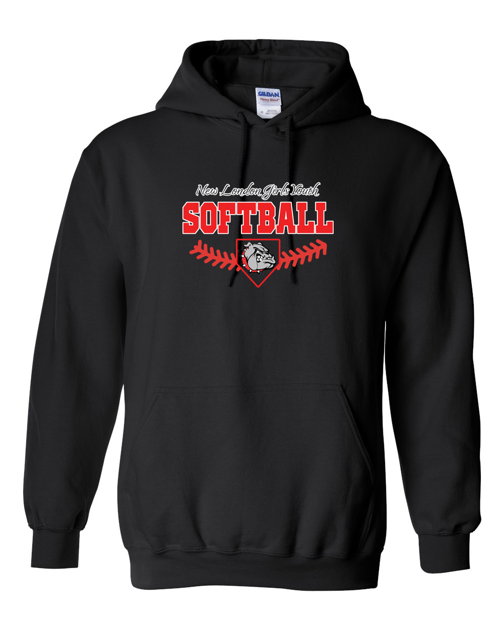 Black Script Hooded Sweatshirt