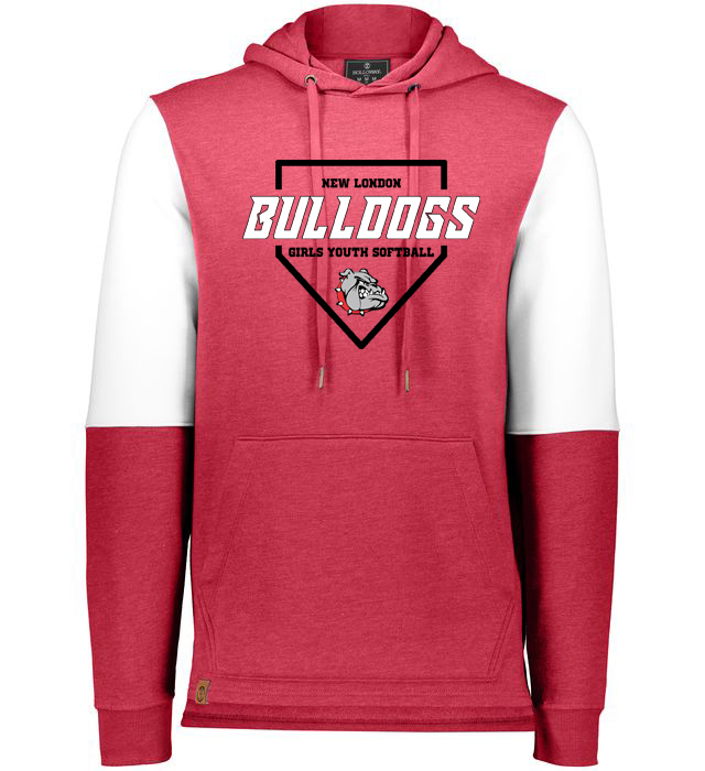 Scarlet Heather/White 2023 Plate Ivy League Team Hoodie