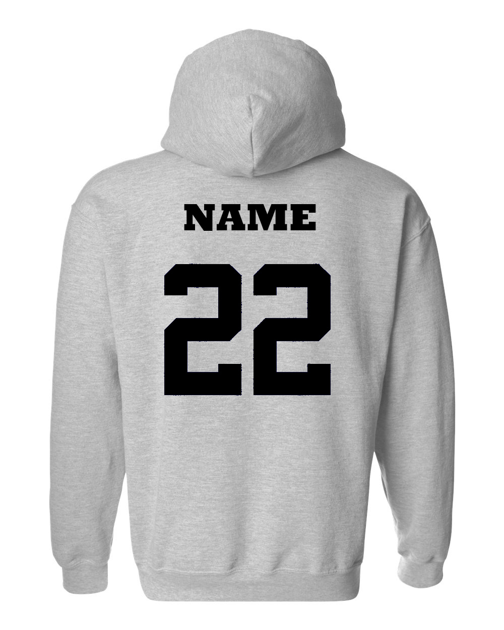 Sport Grey 50/50 Cotton/Polyester Hooded Sweatshirt 2