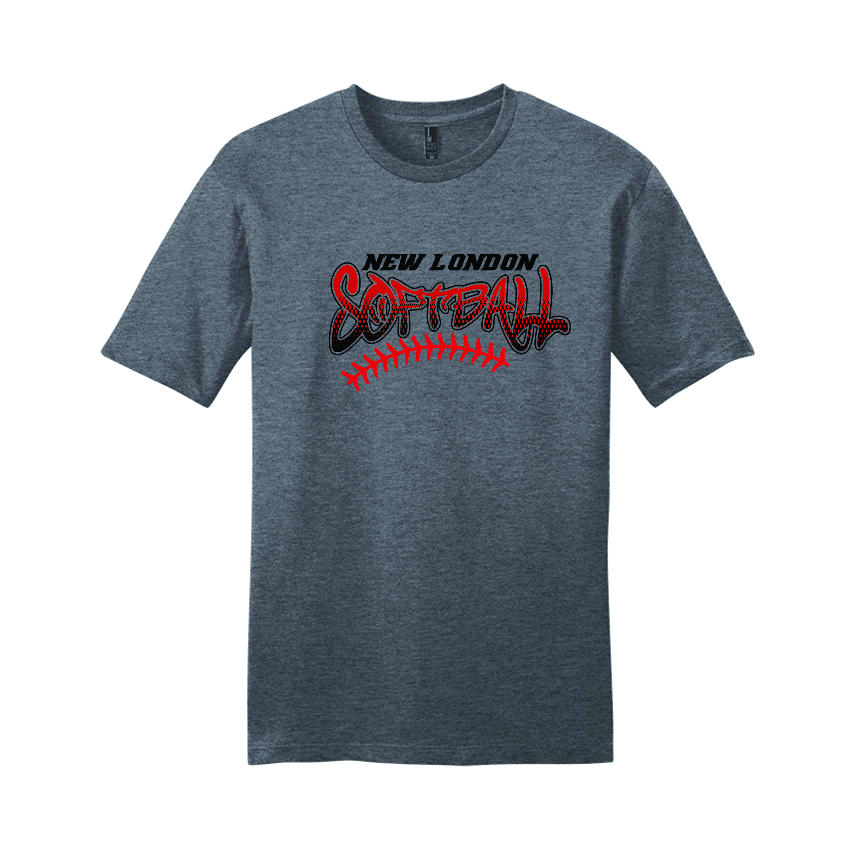 Heathered Charcoal NL Softball Soft Cotton T-Shirt 