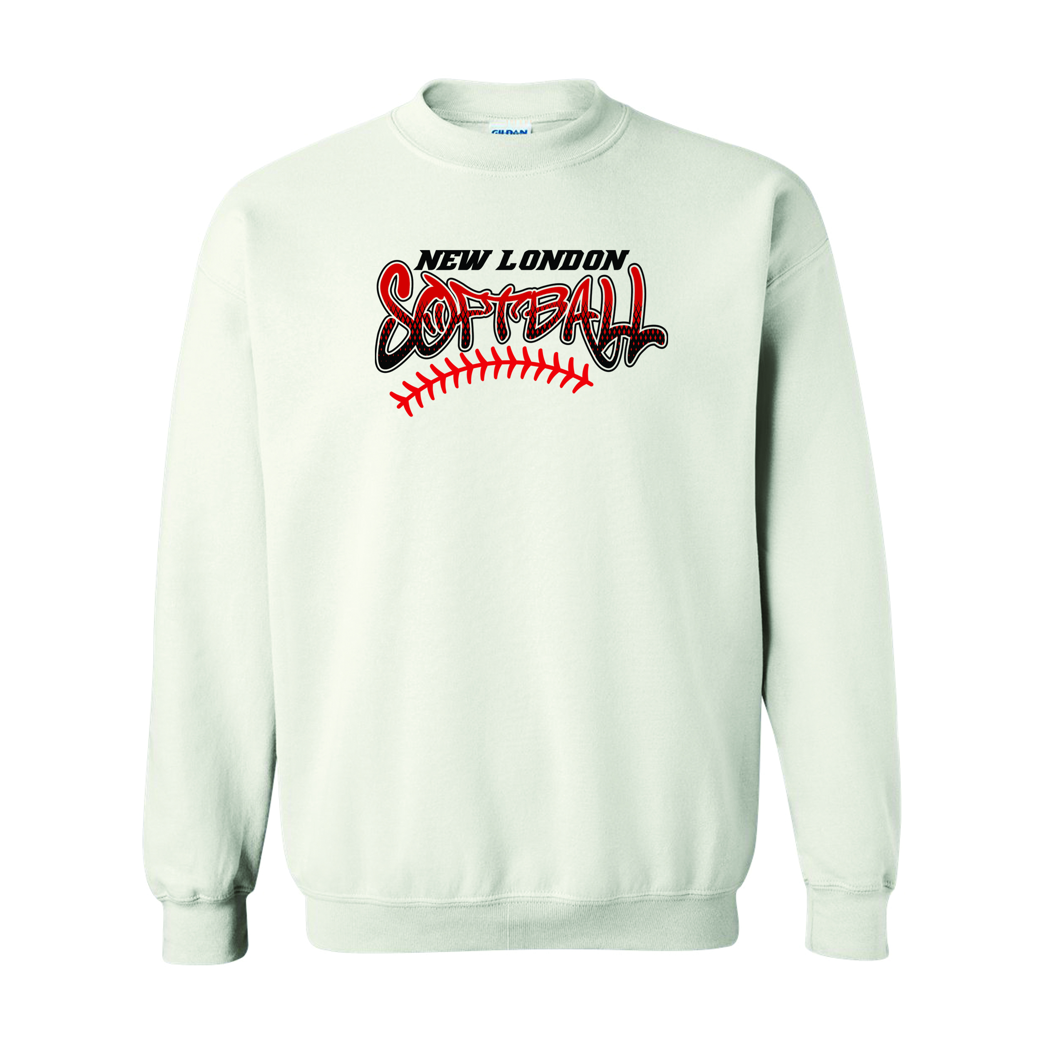 White NL Softball Crewneck Sweatshirt 