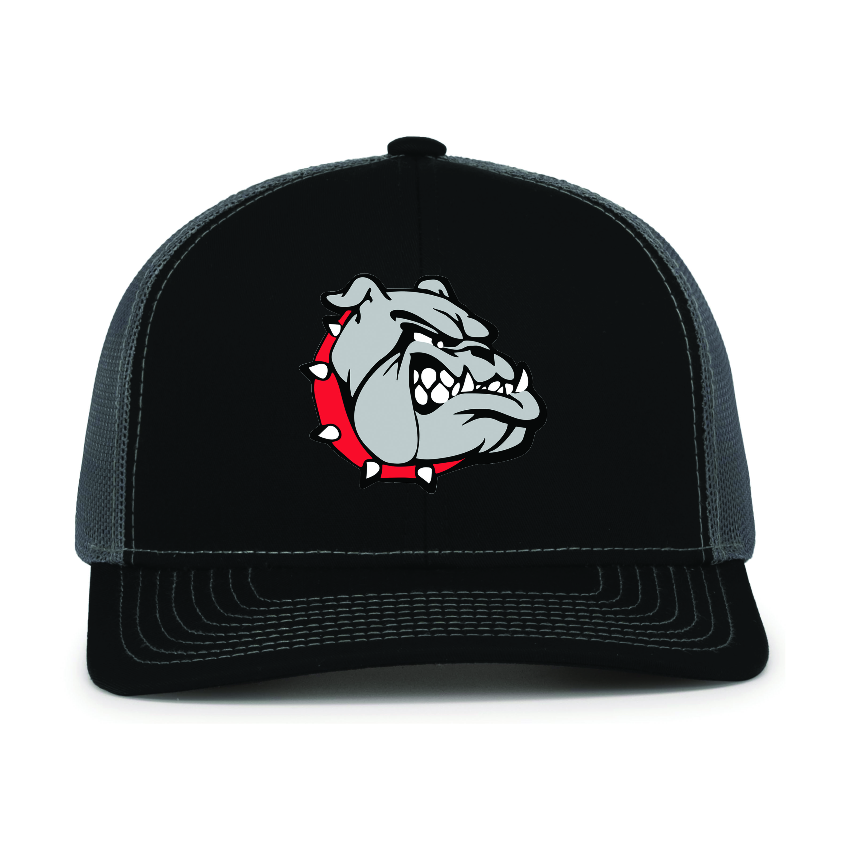 Black/Graphite  Bulldogs Trucker Snapback Ballcap 