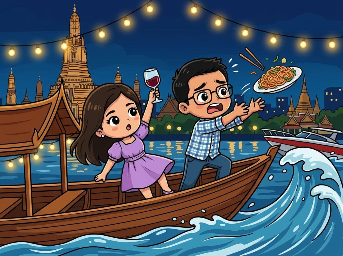 Pad thai acrobático 🍜🛶