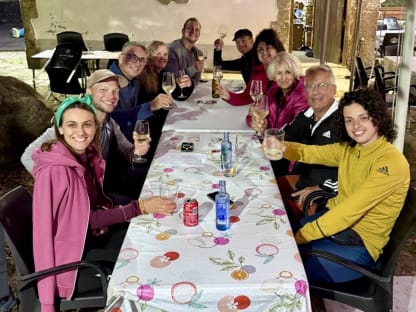 Maciek with Carlos in A Picaraña, Spain