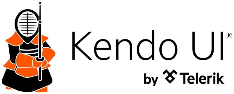 Kendo mascot alongside text stating 'Kendo UI The Art of Web Development.'