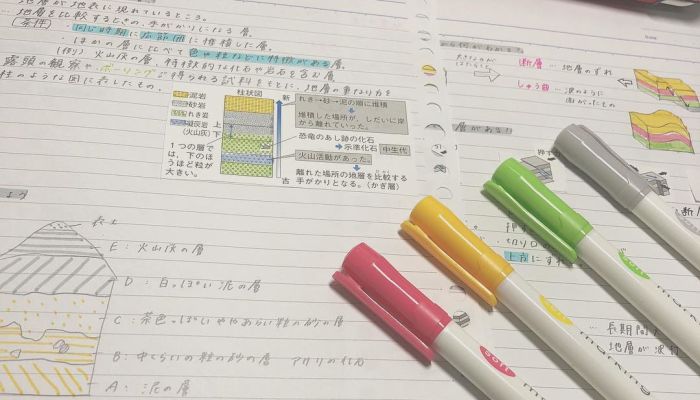 ノートのまとめ方 中学生 高校生 大学生必見 色分けで成績upしちゃう