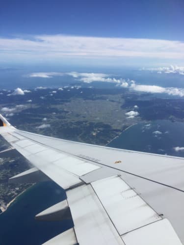 飛行機からの風景