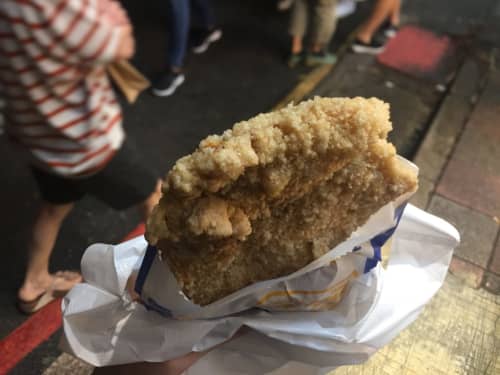 台北の夜市 ジーパイ フライドチキン