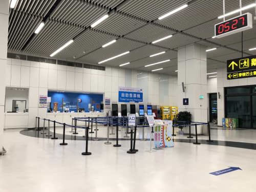 マカオ 澳門口岸のチケットブース
