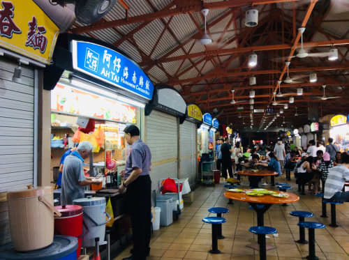 シンガポール チャイナタウン Maxwell Food Center 阿仔海南鶏飯