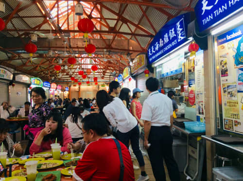 シンガポール チャイナタウンのMaxwell Food Center