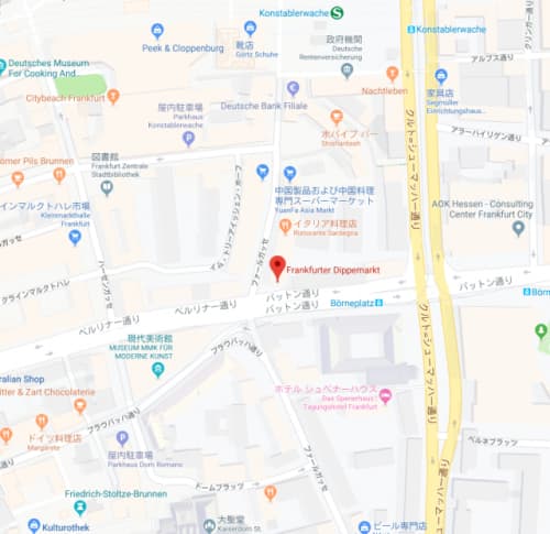 フランクフルター・ディッペマルクトの地図