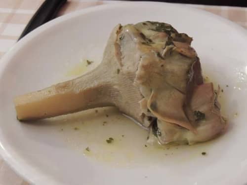 トラステヴェレ地区 パーパ・レの料理