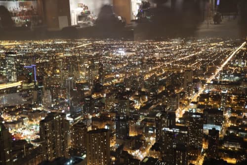 シカゴ ウィリス・タワーからの夜景