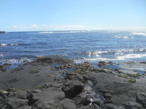 プナルウ黒砂海岸