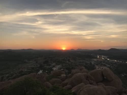 マタンガ丘からの夕焼け