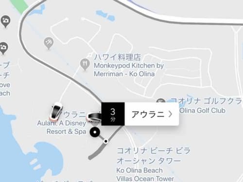 アウラニのUber