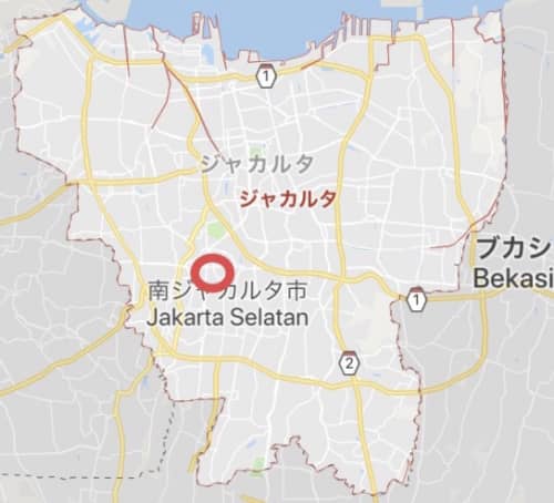 ブロックMエリアのグーグルマップ