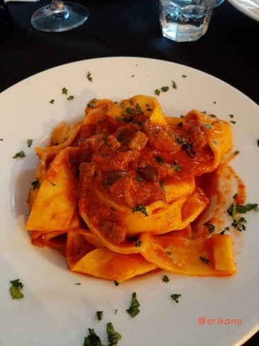 イタリア イノシシのトマトソースパスタ