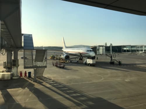 平壌空港に到着した高麗航空