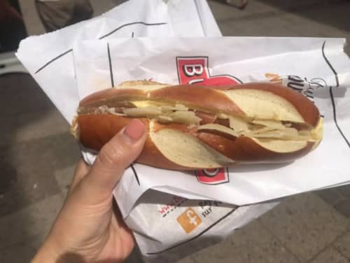 ストラスブール プレッツェルサンドイッチ