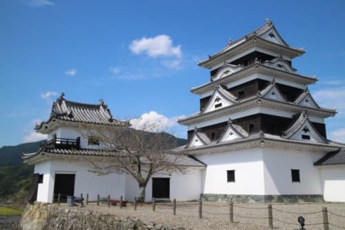 大洲城 正面から