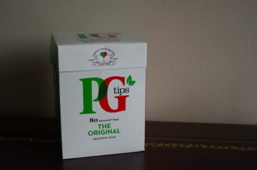 英国で一番売れているという紅茶、PG Tips(80袋入り)
