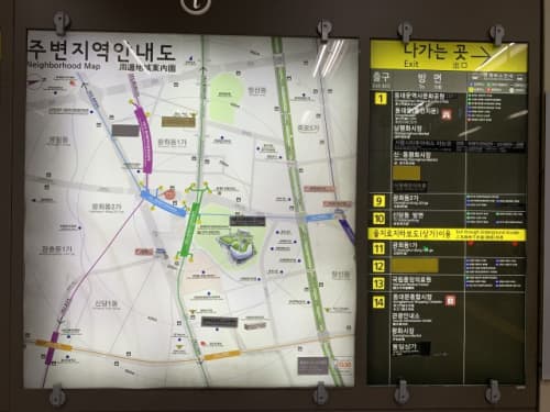 東大門市場地図