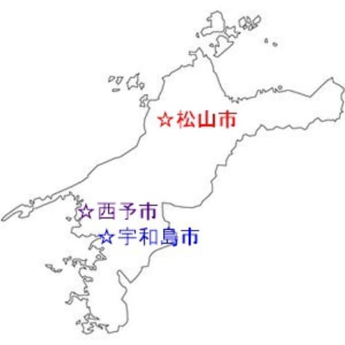 愛媛県 地図