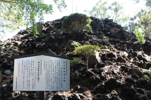 品川神社　富士塚