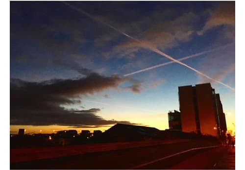 ダブリンの夕空