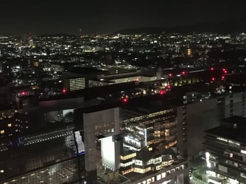 京都タワー展望台から南を望む