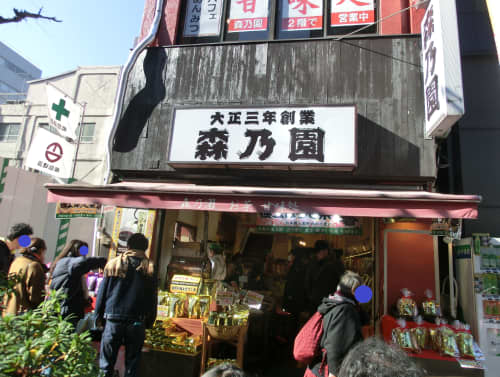 甘酒横丁 森乃園外観