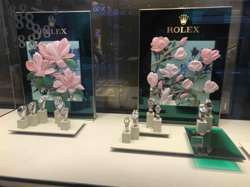 Rolexの展示