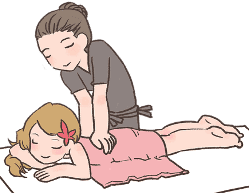 女性へのマッサージ