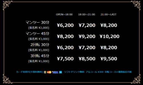 料金表
