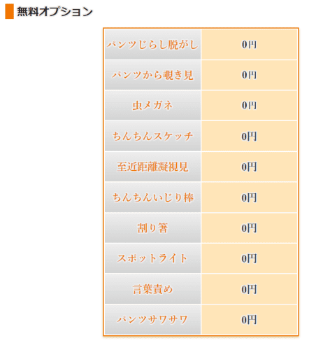 無料オプション