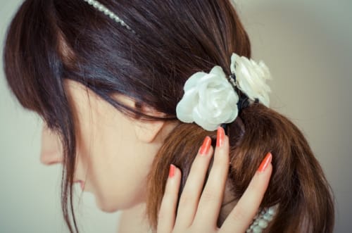 手作り髪飾りの作り方 造花をアレンジしてかわいいヘアアクセに