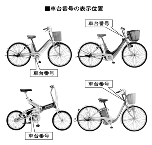 自転車防犯登録 車体番号何桁